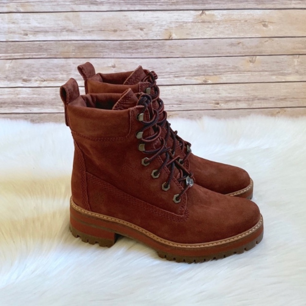 Timberland Courmayeur Valley 6” Rust Nubuck Boots - Picture 2 of 7